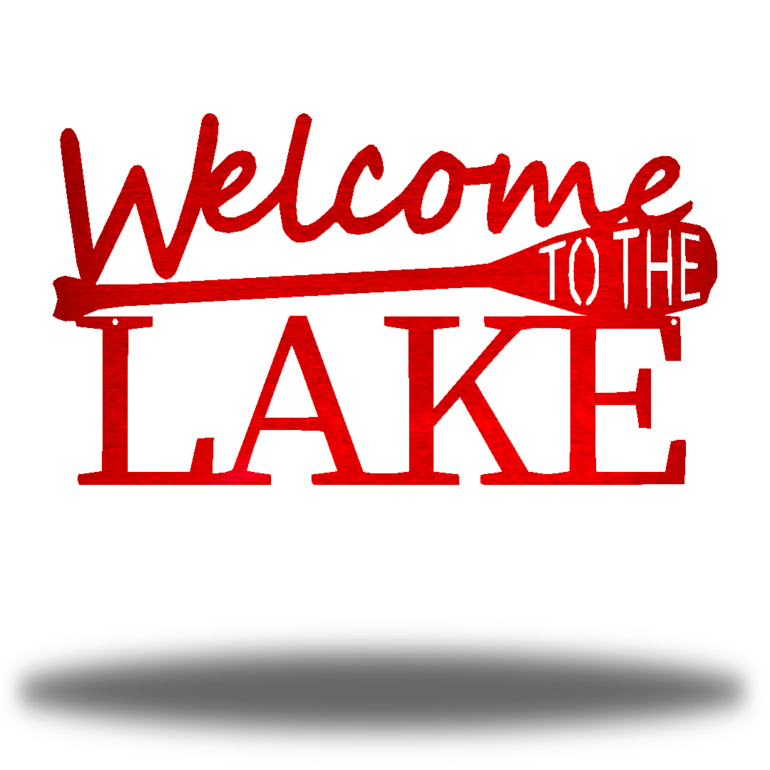 Riverside Designs-Welcome to the Lake-Metal Wall Art Décor